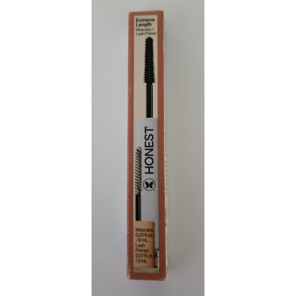 Honest 2-in-1 Extreme Length Clean Mascara + Lash Primer  Lengthening .27 fl oz